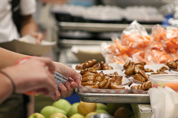 Delicious food served in the cafeteria.