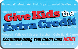 Give kids the extra credit...contribute using your credit card here graphic.